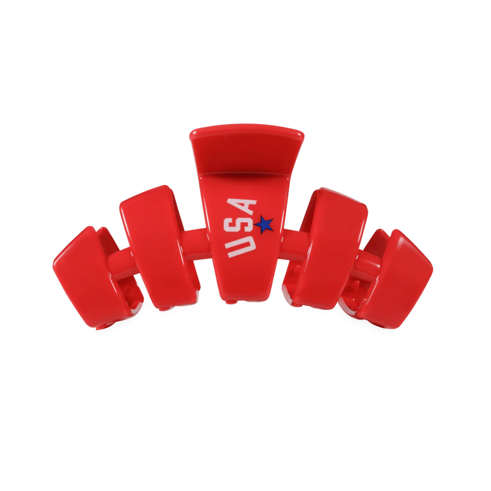 USA Classic Red Medium Claw Clip