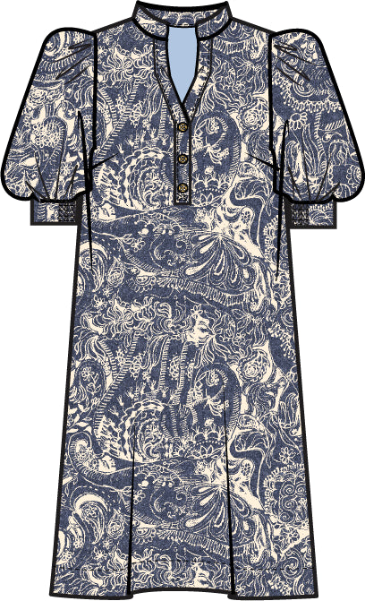Mialeigh Elbow Sleeve Dress