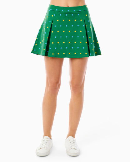 Ponte Virginian Pleated 14.25in Skort - Evergreen Serve