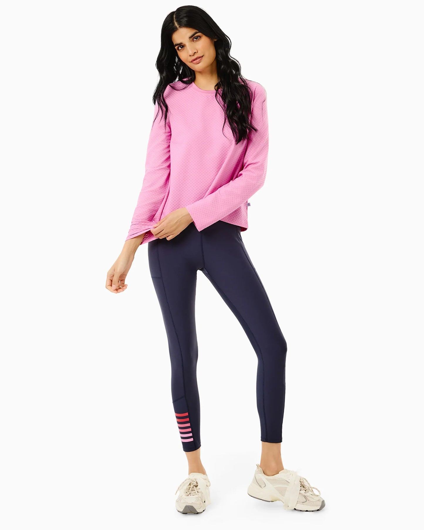 Active Mesh Walnut Long Sleeve - Orchid