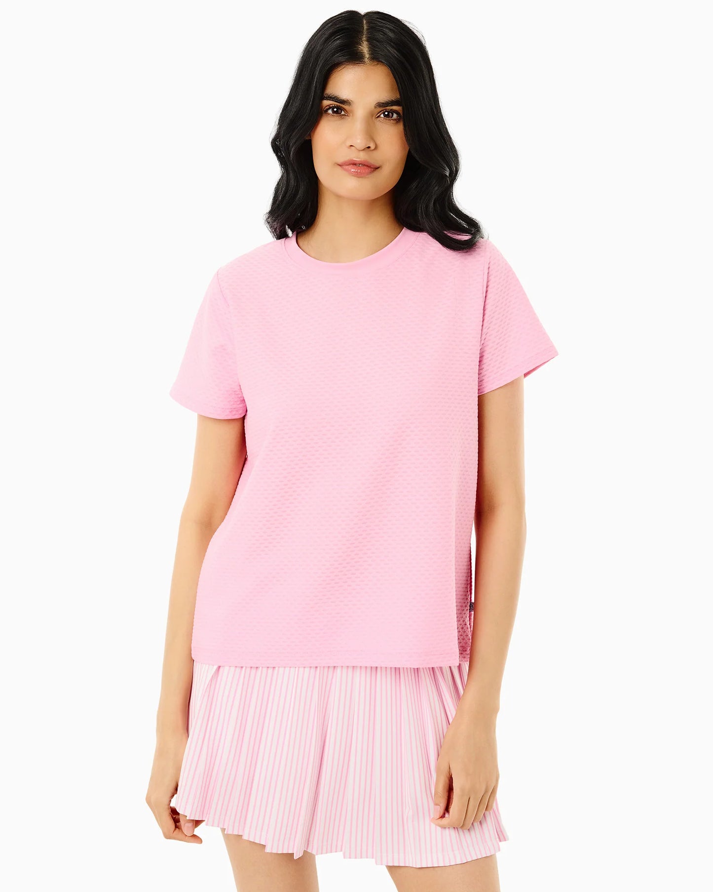 Active Mesh Walnut Short Sleeve - Bubblegum