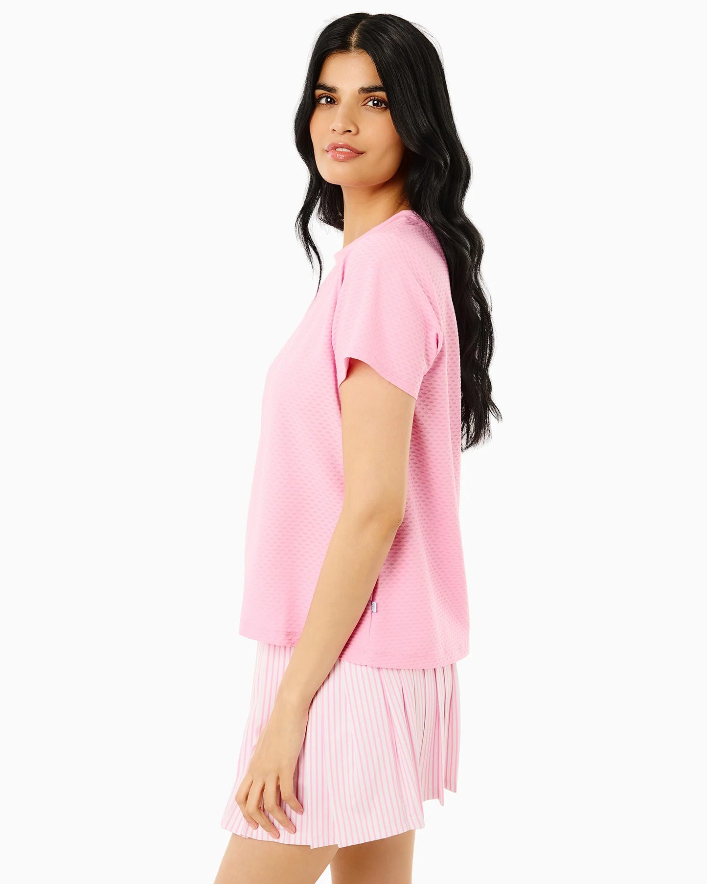 Active Mesh Walnut Short Sleeve - Bubblegum