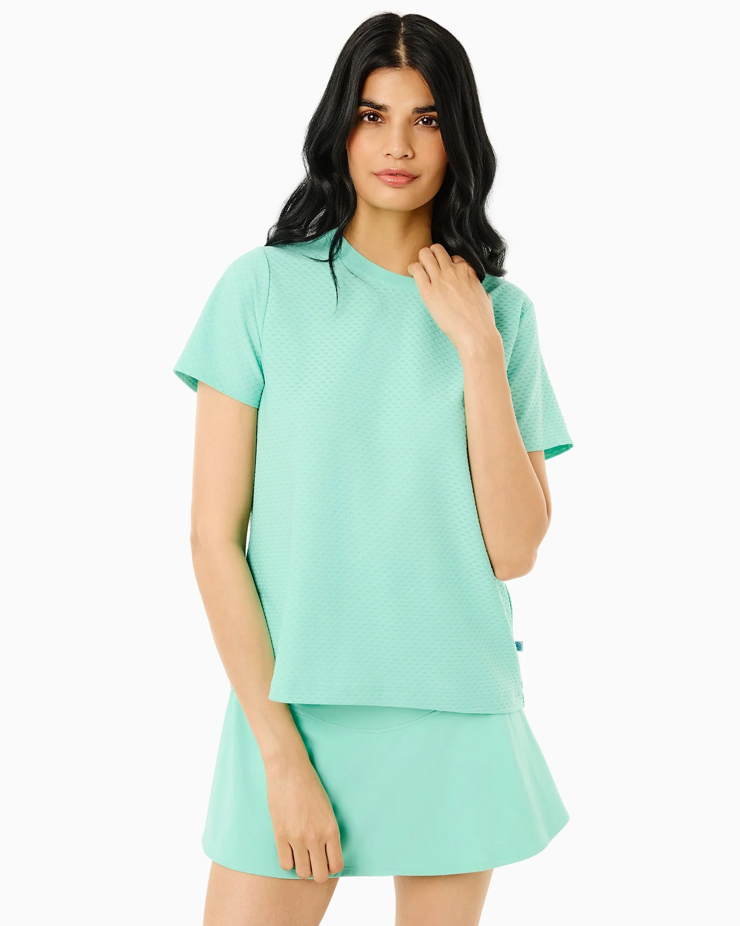 Active Mesh Walnut Short Sleeve - Jelly Mint