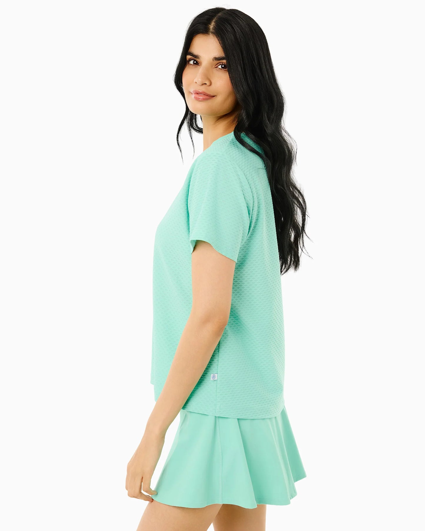 Active Mesh Walnut Short Sleeve - Jelly Mint