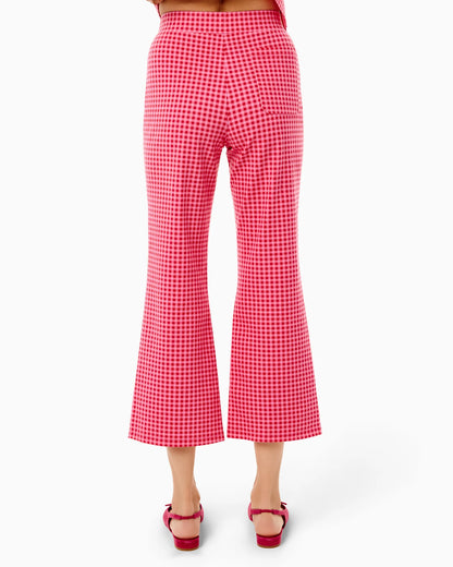 Ponte Waverly Pants - Rose Check