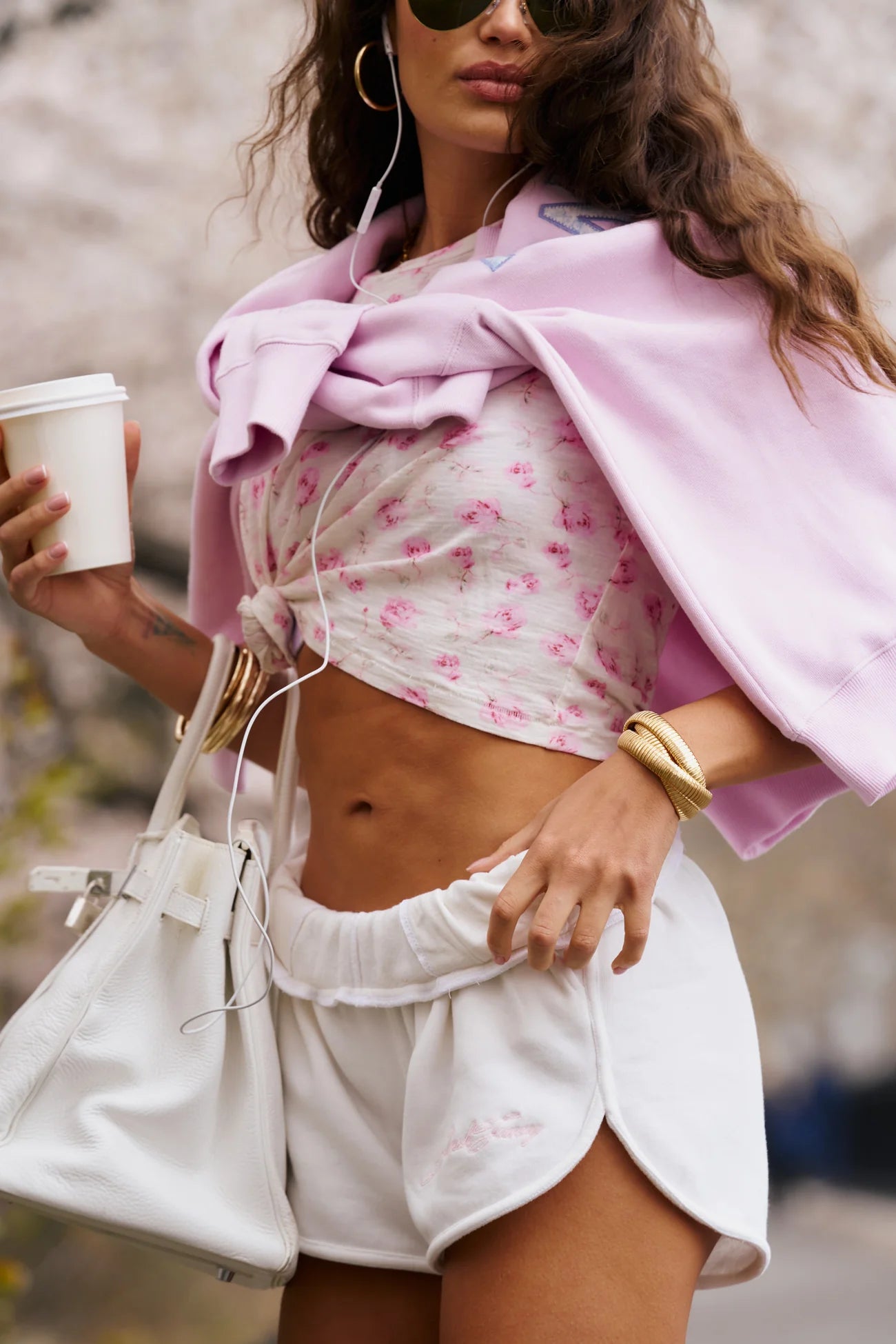 Jeanette USA Shorts - White