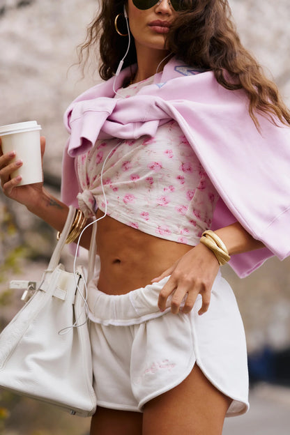 Jeanette USA Shorts - White