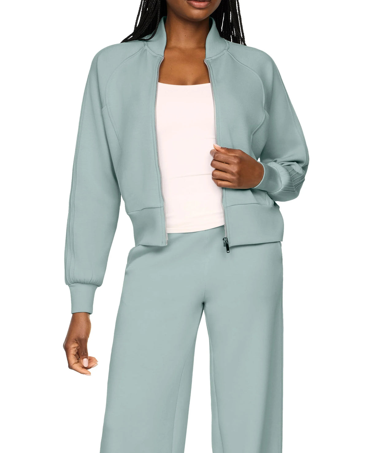 Spanx Airessentials Pintuck Track Jacket - Dew