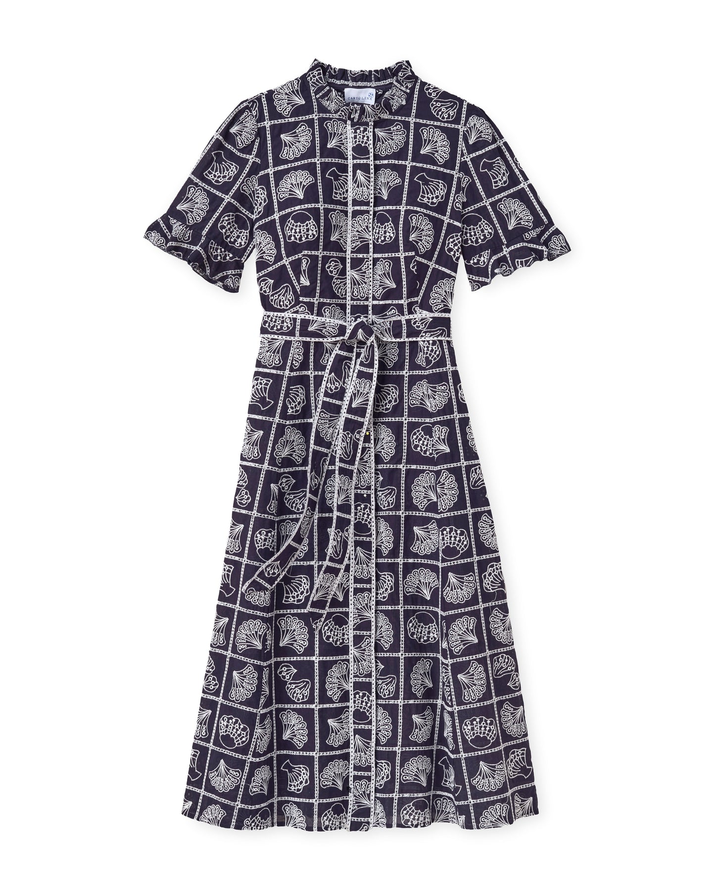 SU26 Aria Midi Dress-Midnight Blue