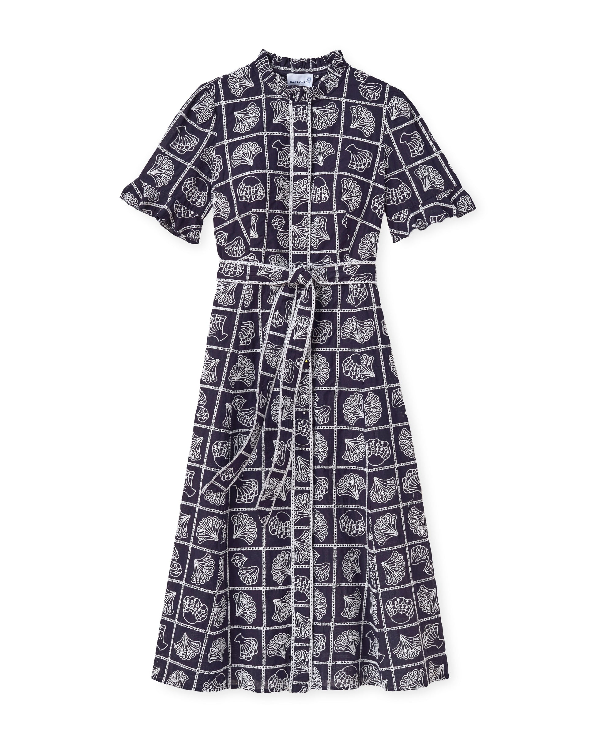 SU26 Aria Midi Dress-Midnight Blue