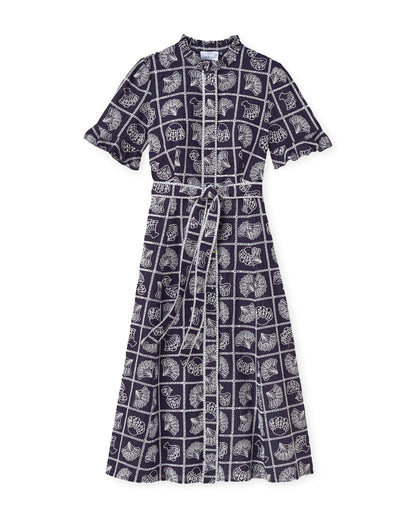 SU26 Aria Midi Dress-Midnight Blue