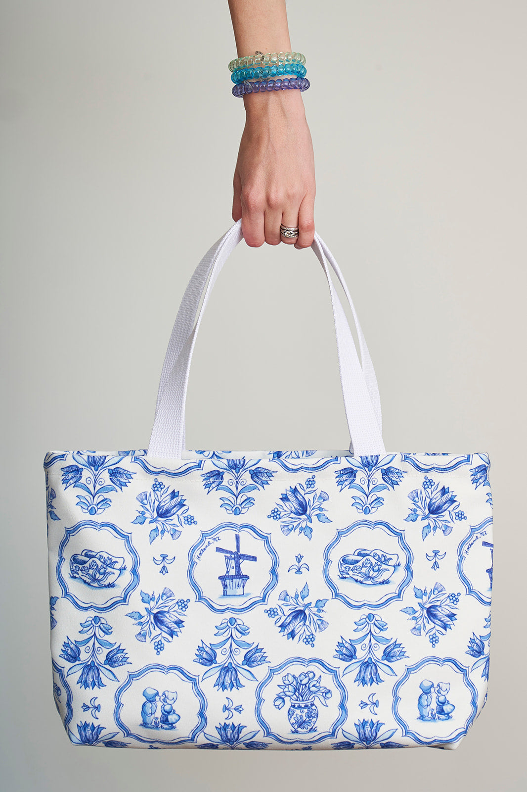 The Day Tote - Delft Blue