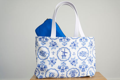The Day Tote - Delft Blue
