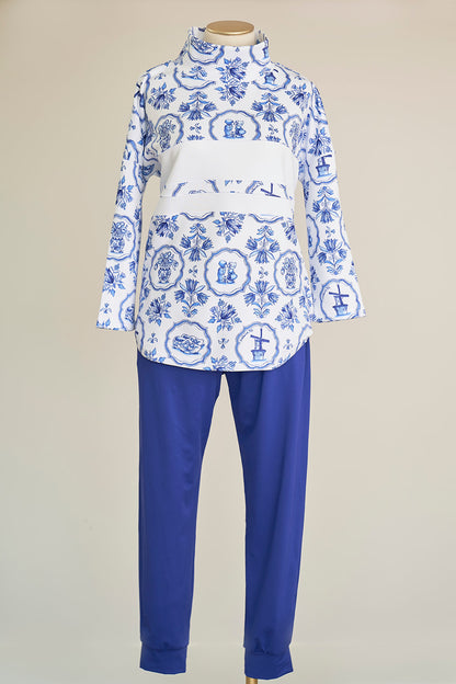 Everett Pullover - Delft Blue